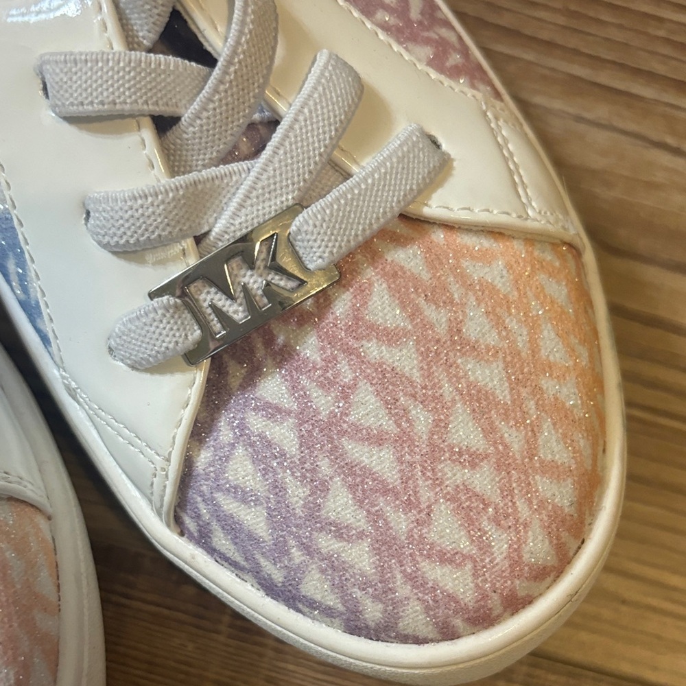 Michael Kors Multicolor Patterned Sneakers with Sparkles